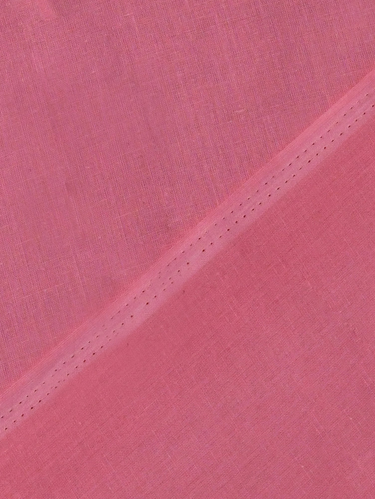 Pink Cotton Suit with Hand Embroidery and Kota Kalamkari